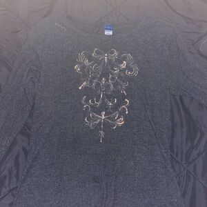 Old navy long sleeve shirt.Has only been worn once, also has hand-made design
